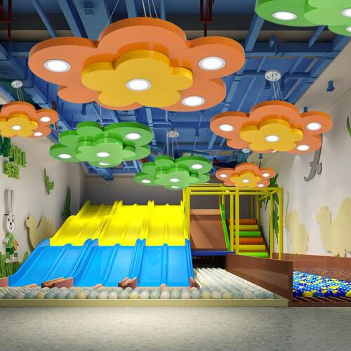 简约个性创意云朵造型灯幼儿园灯教室游乐园淘气堡亲子乐园吊灯具