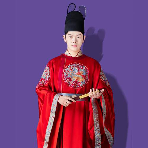明制翼善冠乌纱帽古风汉服帽子中式新郎帽男女士锦衣卫飞鱼服官帽