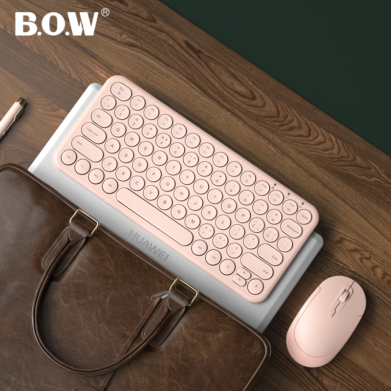 BOW航世 无线键盘鼠标外接mac笔记本家用台式电脑办公专用打字小