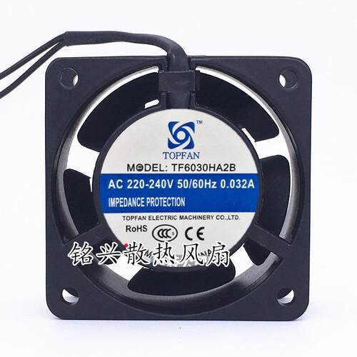 TOPFAN6CMTF6030HA2B220V微型风扇小交流风机机柜散热