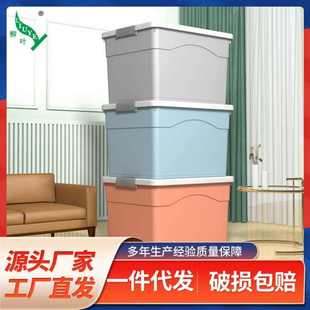 收纳箱批发塑料家用特大储物箱玩具收纳盒透明整理箱衣服收纳整理