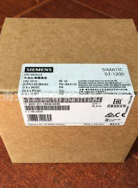 【议价】西门子6ES7211-1BE40-0XB0 S7-1200，CPU 1211C， 紧凑型