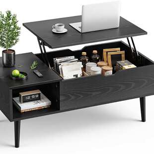 桌外贸木制家具隐藏物办公室客厅升降架储带热销茶几咖啡