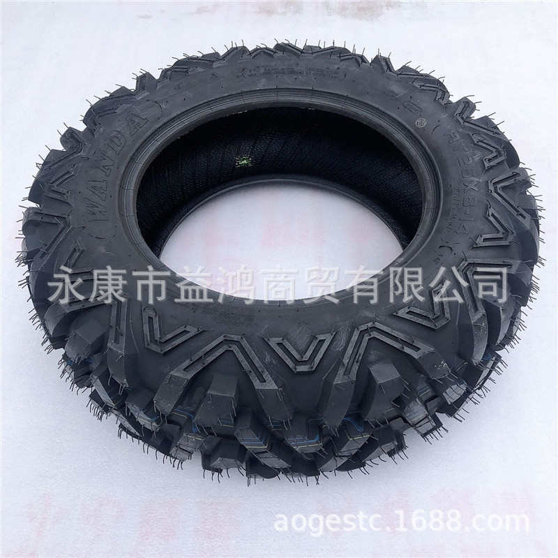 ATV四轮卡丁沙滩车配件前26x8-14寸 万达 真空A字越野加厚轮胎