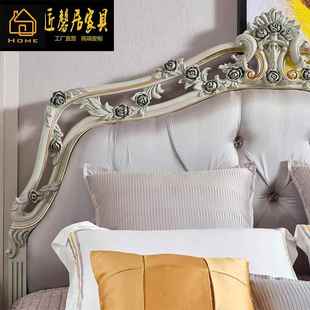 欧式 78521·8米欧床奢 床双人床简主卧主现代简约实木家床公床SAF