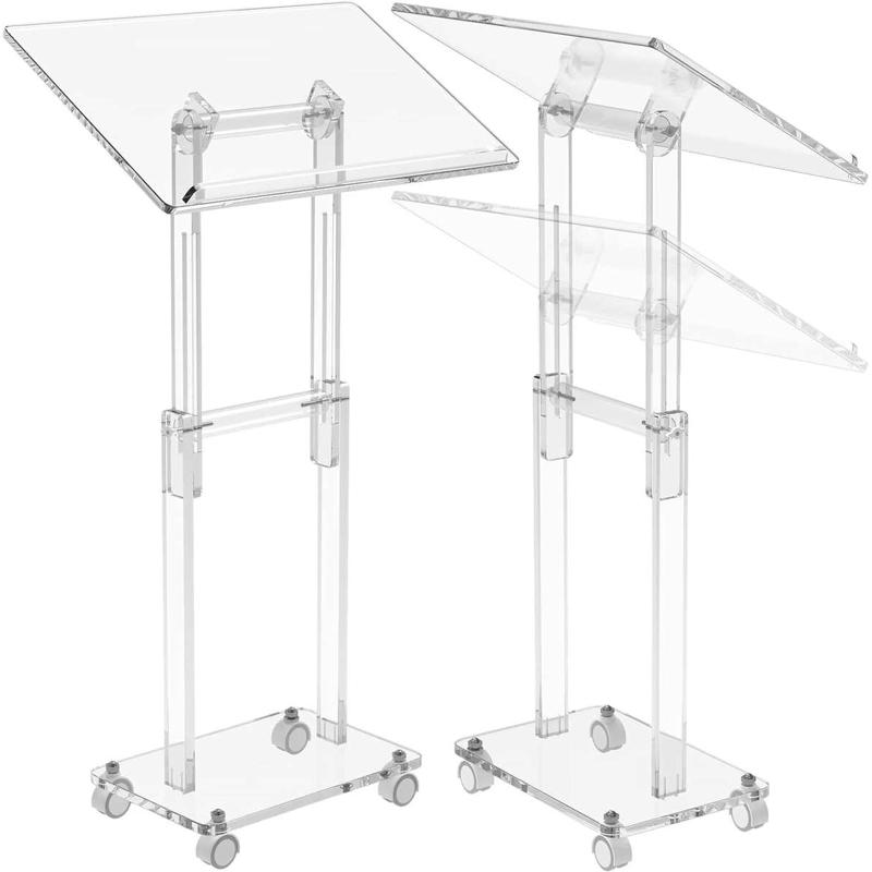 亚克力演讲台展示台会议讲桌有机玻璃领奖发言司仪台亚克力讲台