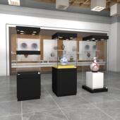 玻璃展示柜珠宝首饰柜台瓷器文物展示柜博物馆古董玉器展示柜定制