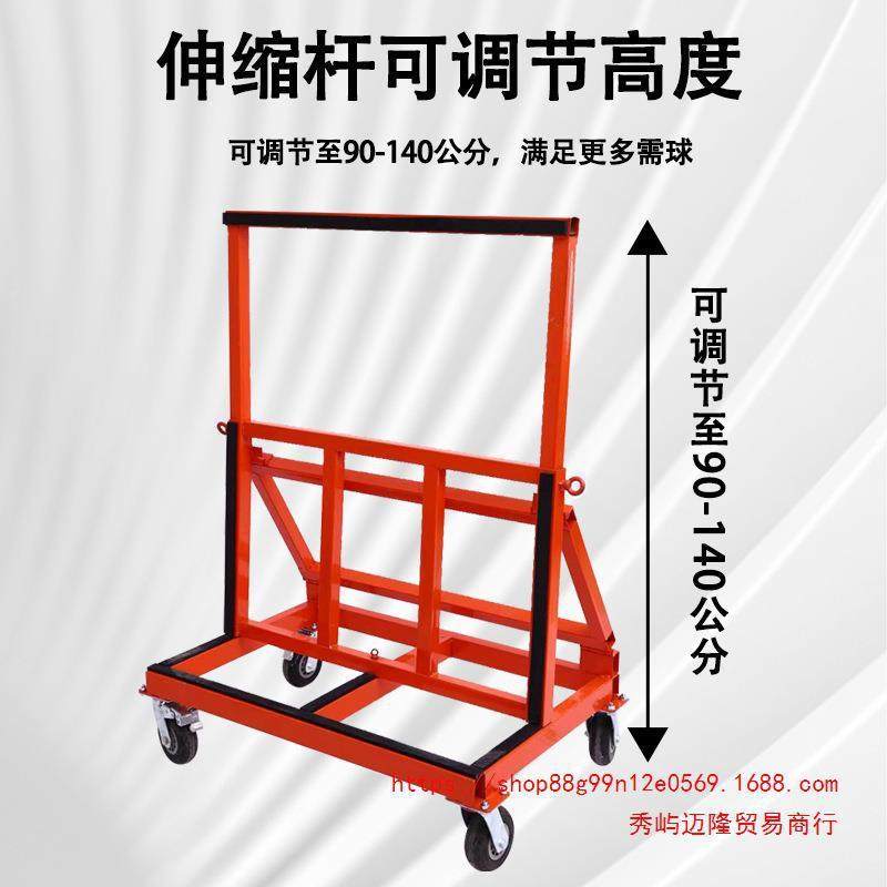 玻璃门推车款四轮平板万向轮大ONB折新叠窗工地搬运轮子便携静音