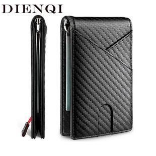 Carbon Rfid Fiber Luxury Slim Wallet Card Bag Mens Money