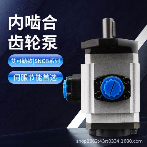艾可勒款内啮合齿轮泵法兰安装高压定量电驱伺服系统液压油泵