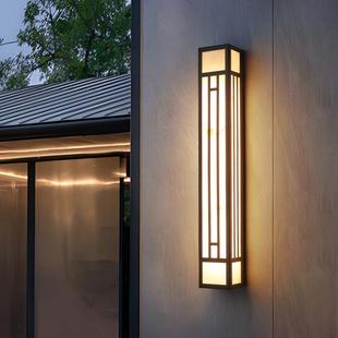 户外壁灯防水简约现代别墅大门口柱子灯花园庭院室外长条防雨壁灯