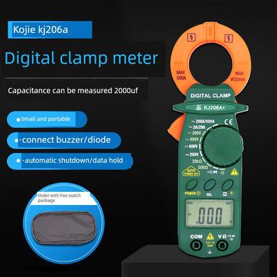Kj206A+数字显示数字箝位表全保护电容电流箝位表万用表