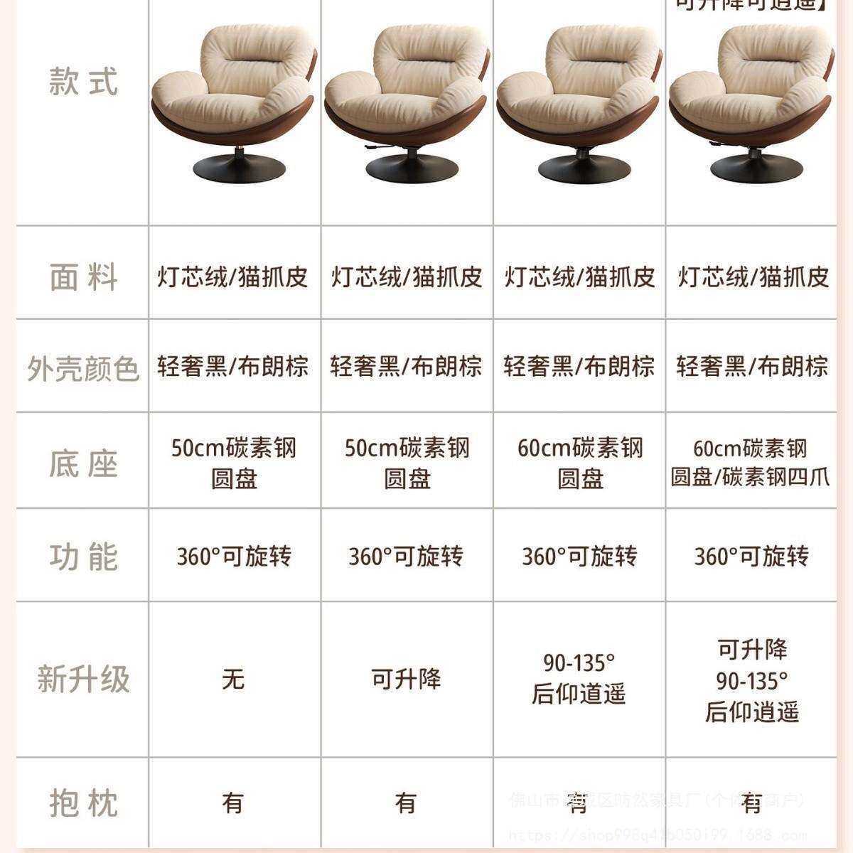 懒人沙发旋转蛋壳椅单人沙发窝窝椅阳台客厅躺椅家用旋转休闲椅子