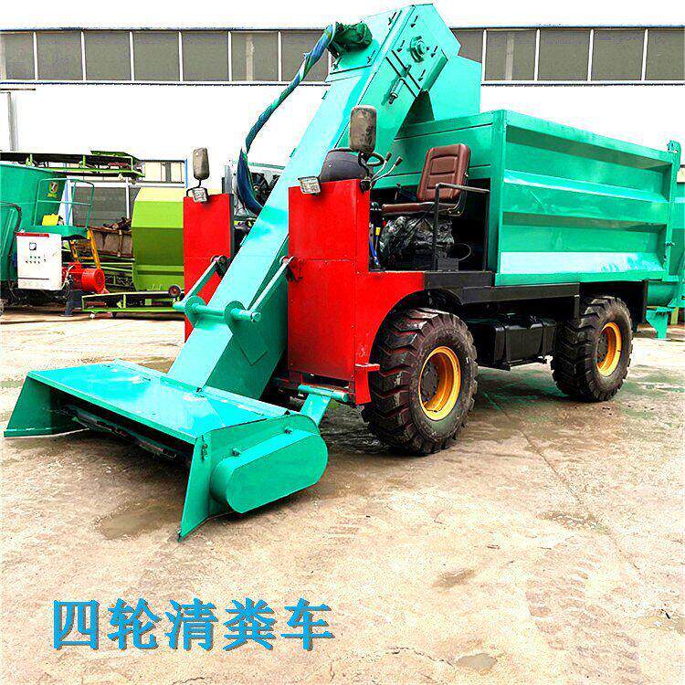柴油四驱清粪车养牛场干粪稀粪清粪机2方小型三轮吸粪车