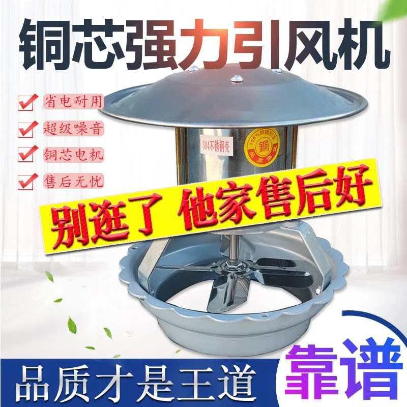 农村家用烟囱引风机大功率火炕烟囱抽烟机抽烟筒机强力民用排烟机