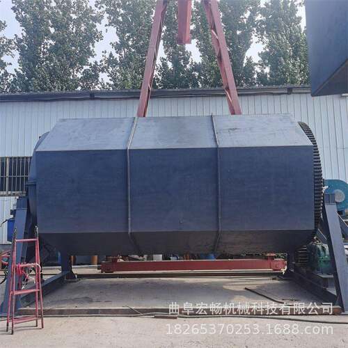 大型六角滚筒除锈抛光机厂家石头磨棱角研磨机滚筒去毛刺抛光机