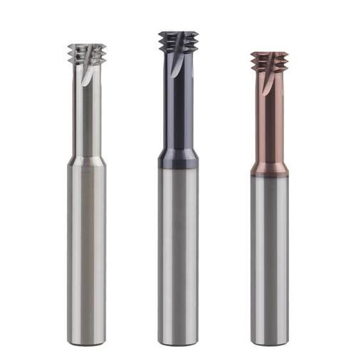 美制UNC钨钢三牙螺纹铣刀UNF2-56 4-40 6-32 10-24 1/4三齿铣牙刀