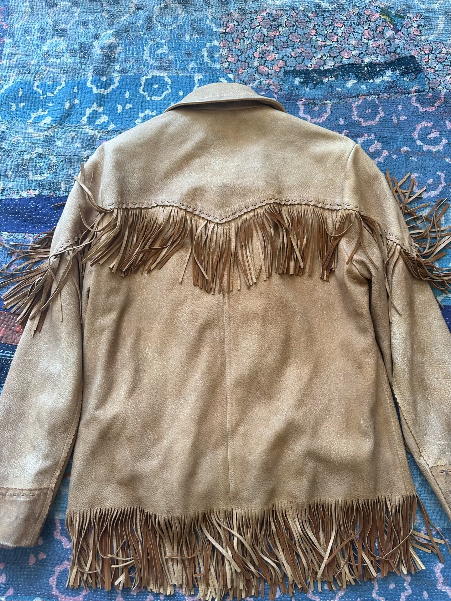 Polo Ralph Lauren Vintage Suede Fringe Jacket — front