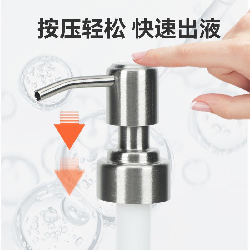 新款直销工厂304不锈钢泵头 28牙金属喷头 乳液按压皂液器 洗手乳