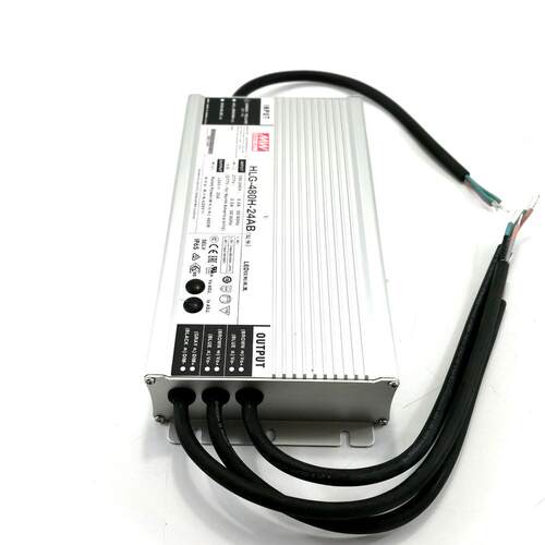 现货HLG-480H-24AB 明纬电源驱动器24V调光防水电源