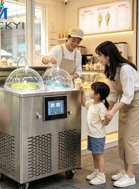 前台现做现卖Gelato机源头工厂商用双缸意式冰激凌凝冻机定制