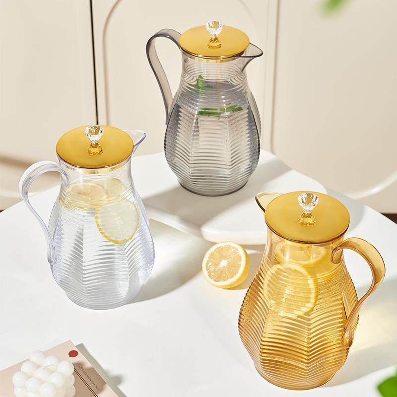 透明冷水壶轻奢餐厅酒吧饭店饮料壶家用凉水茶壶杯子套装