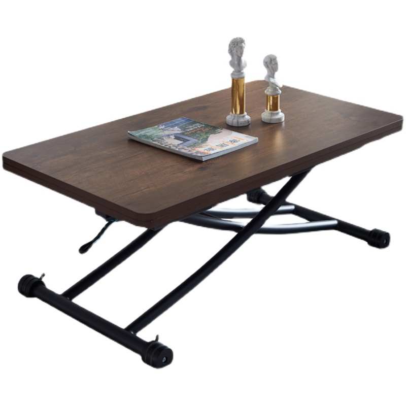 多功能小户型客厅实木升降茶几餐桌一体两用可伸缩折叠移动饭桌子