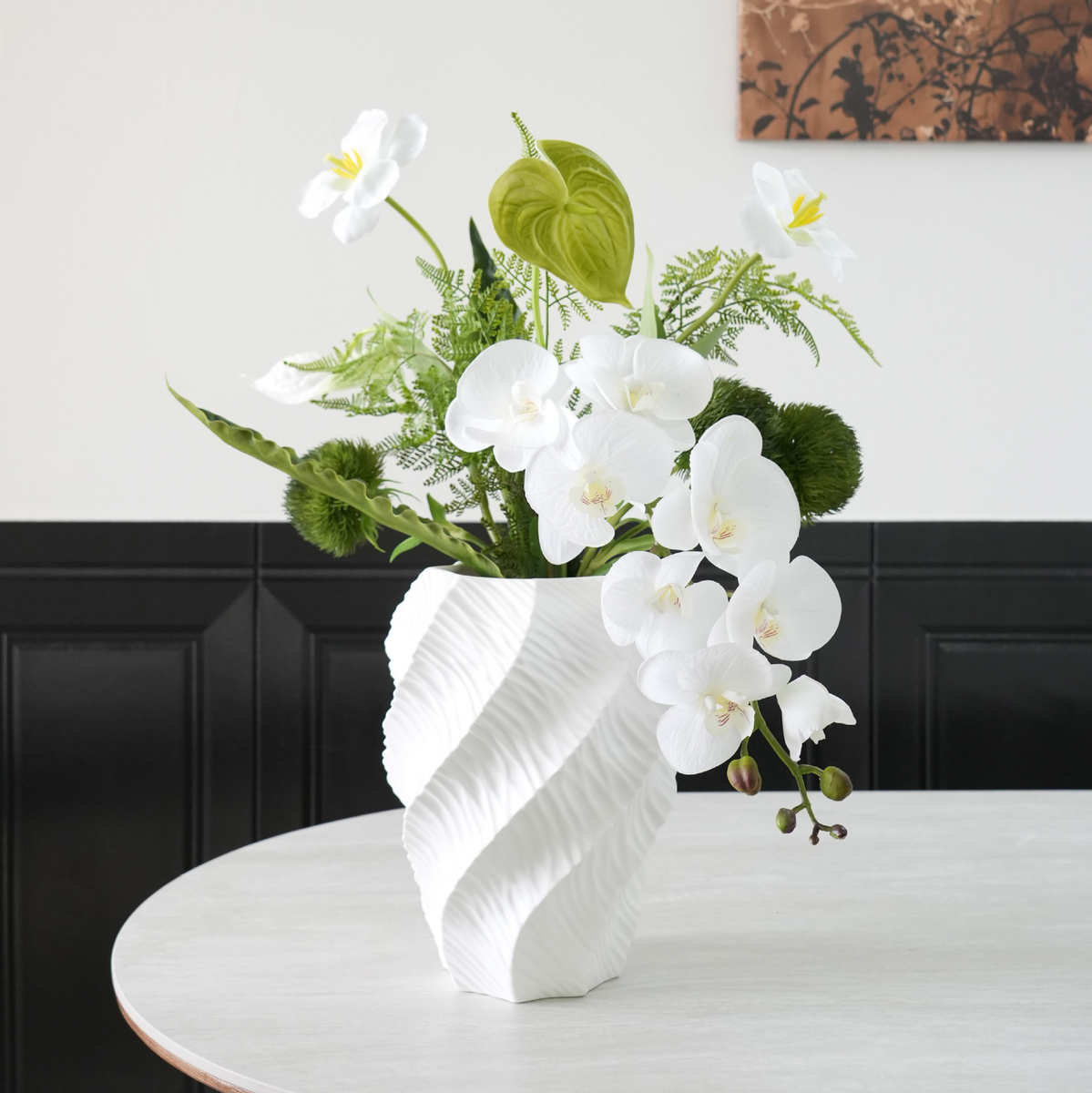 创意花瓶插花器摆件酒店艺术创意工艺品装陶瓷陶瓷异型软家居装饰