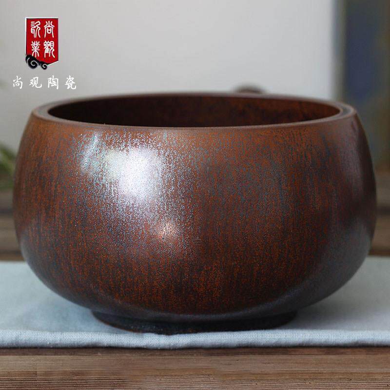 水盂茶洗陶瓷茶渣缸家用笔洗大号景德镇水洗建水杯洗洗茶杯的器皿