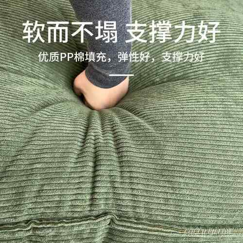 沙发靠腰垫大靠形背高密度海绵UJQ⊕弧实木沙发靠背床头舒适靠枕