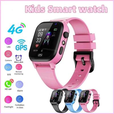 Kids 4G Smart Watch SOS GPS Location Video Call Sim Card Chi