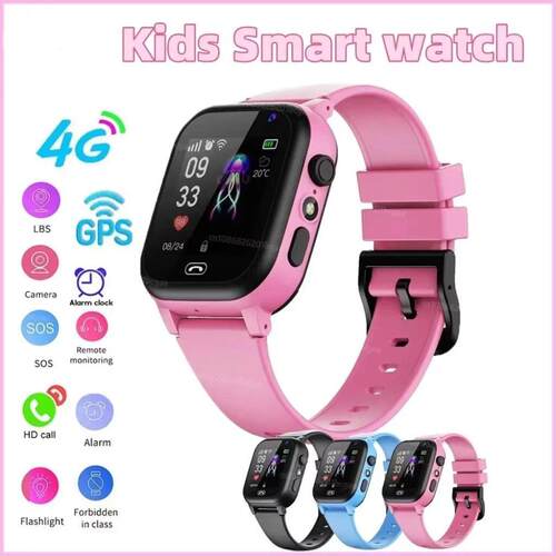 Kids 4G Smart Watch SOS GPS Location Video Call Sim Card Chi