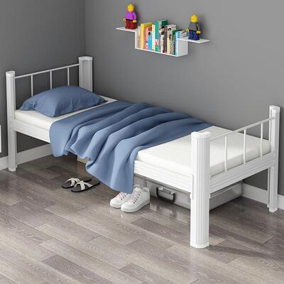 上下铺XCC145铁床八月床双艺员人床宿舍工学生钢制铁床单双层铁床