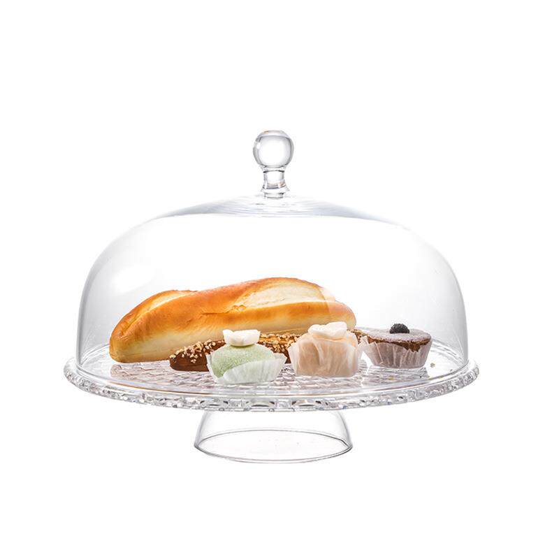 德国进口NACHTMANN水晶玻璃盘欧式透明带盖罩甜点心蛋糕水果托盘