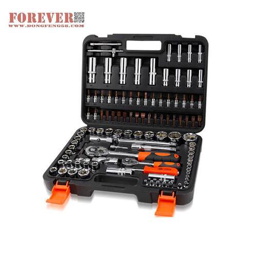 华丰巨箭108件套50BV30铬钒钢材质套筒组套工具套装HF-81108A机械