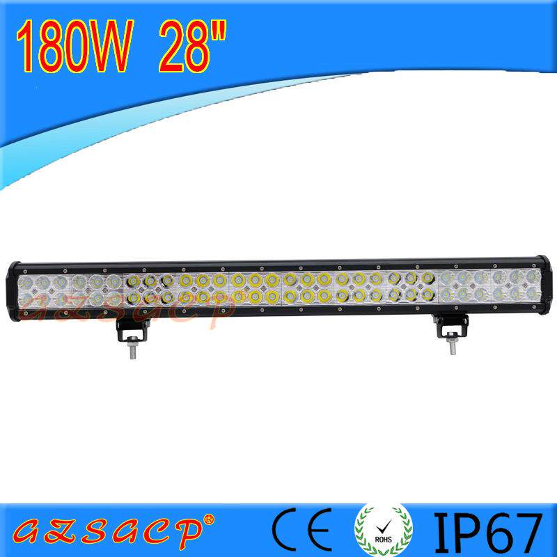 汽车led长条灯12v24V超亮中网射灯货车越野车顶远光强光杠灯180W