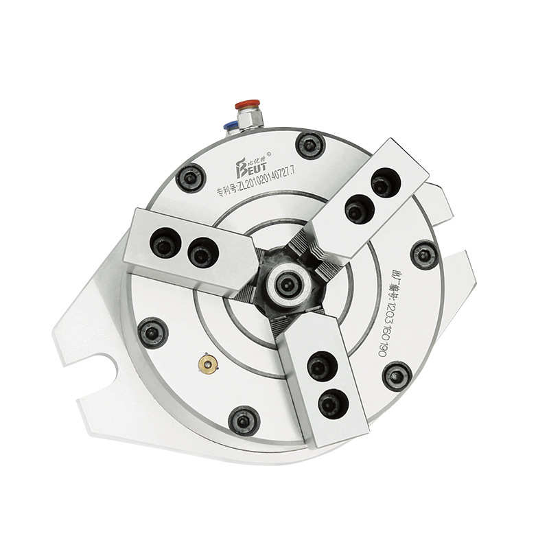 BK160SL比优特立式中实三爪气动卡盘 加工中心钻铣床用 液压卡盘