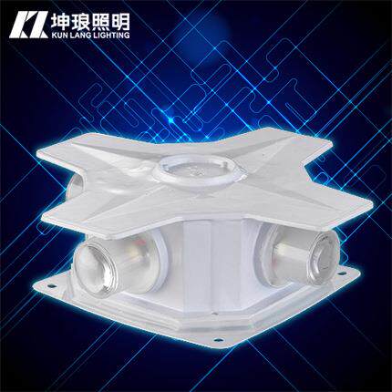坤琅照明户外防水LED十字星光灯点光源4W12W楼宇亮化户外七彩RGB