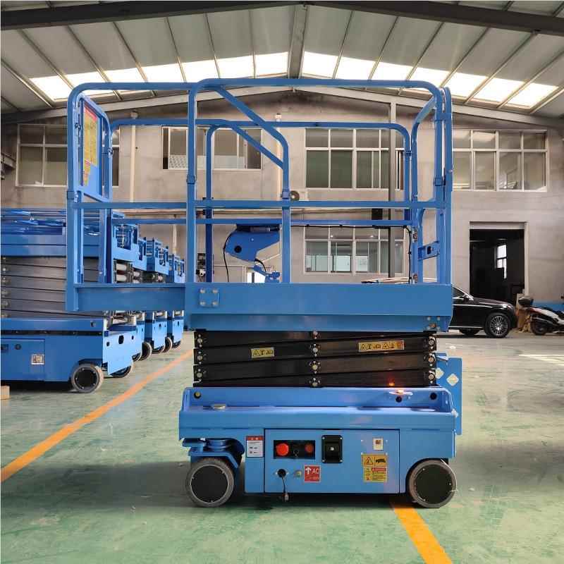 迷平电业你登高平台移动式高空作车可进梯物业检修SJYZX03A厂房维