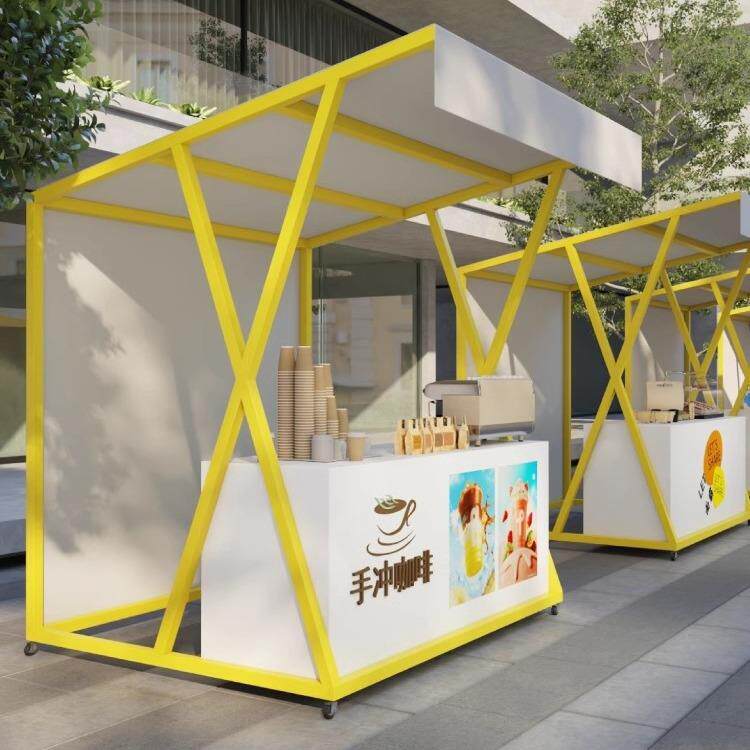 集市可移动摊位网红夜市活动摆摊桌商场铁艺促销棚户外摆摊展示架