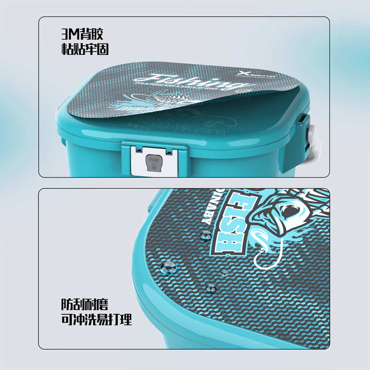 雷臣开饵桶保护贴纸3D立体纹理水晶贴膜防  雷臣25年批发价格详询,户外/登山/野营/旅行用品,其他垂钓用品,淘宝优惠券,粉丝福利购,淘宝优惠卷