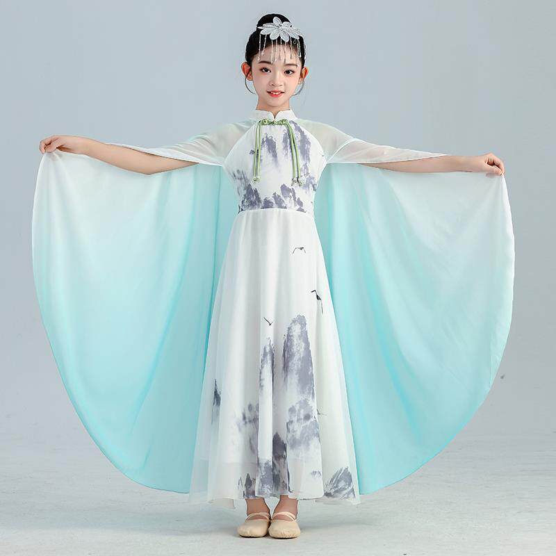 高档儿童比小学生合演唱服中国风出爱国演讲朗诵赛礼服舞蹈诗歌古