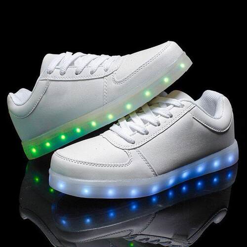 LED lighting shoes men sneakers women 七彩发光鞋男女休闲板鞋
