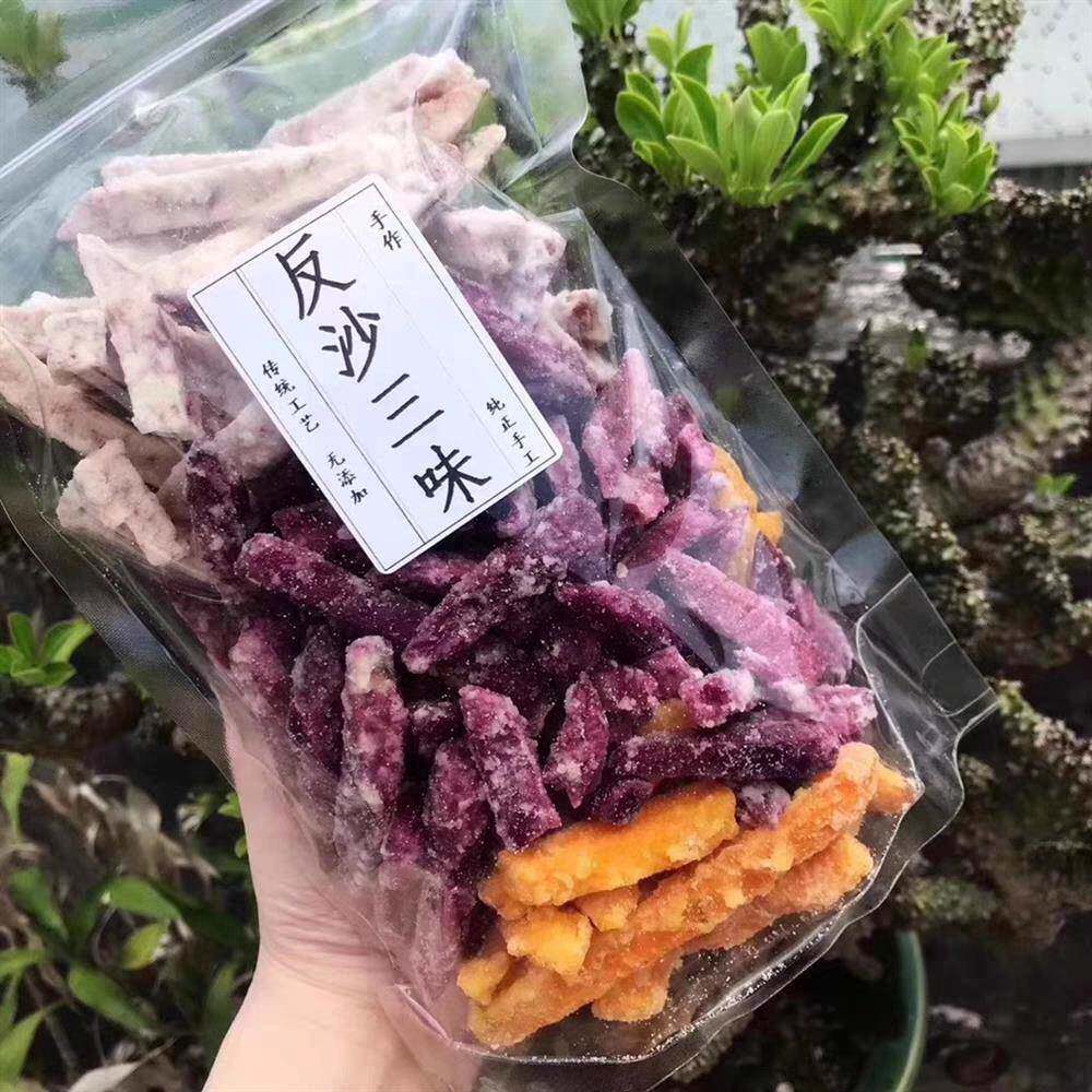 现货潮汕特产葱香芋头条香酥芋丝反沙三味反砂番薯条地瓜条休闲食