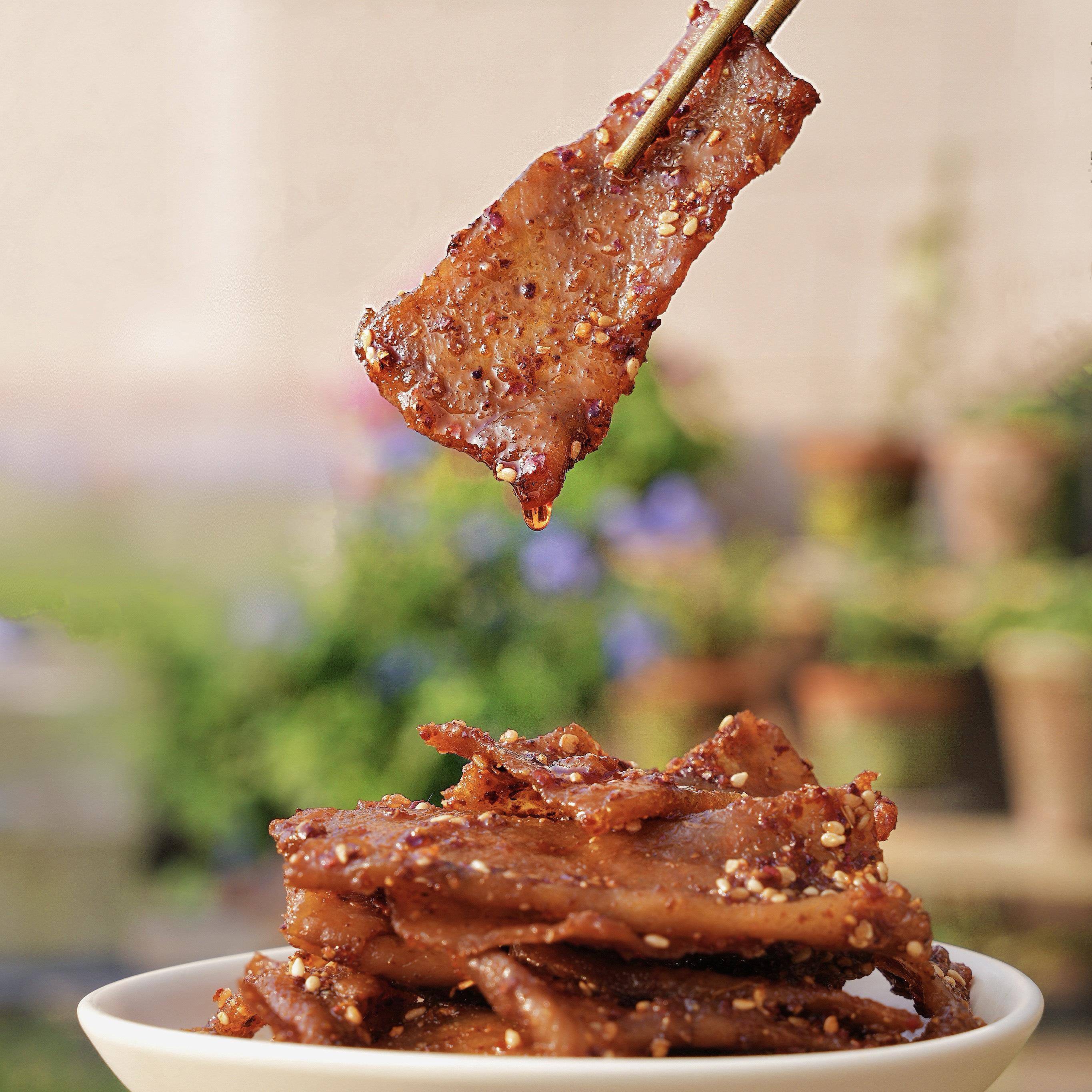 即食猪肉零食冯家榜猪肉脯网红手工即食小零食湖南香辣猪肉干健康
