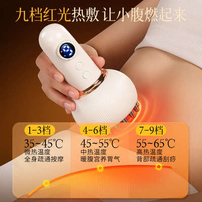电动经络刷全身通用燃脂揉腹部肚子刮痧仪器按摩肝胆带脉疏通神器