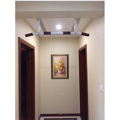 家用室内横梁上侧面单杠墙体引体向上家庭单扛墙上吊杠杆健身器材