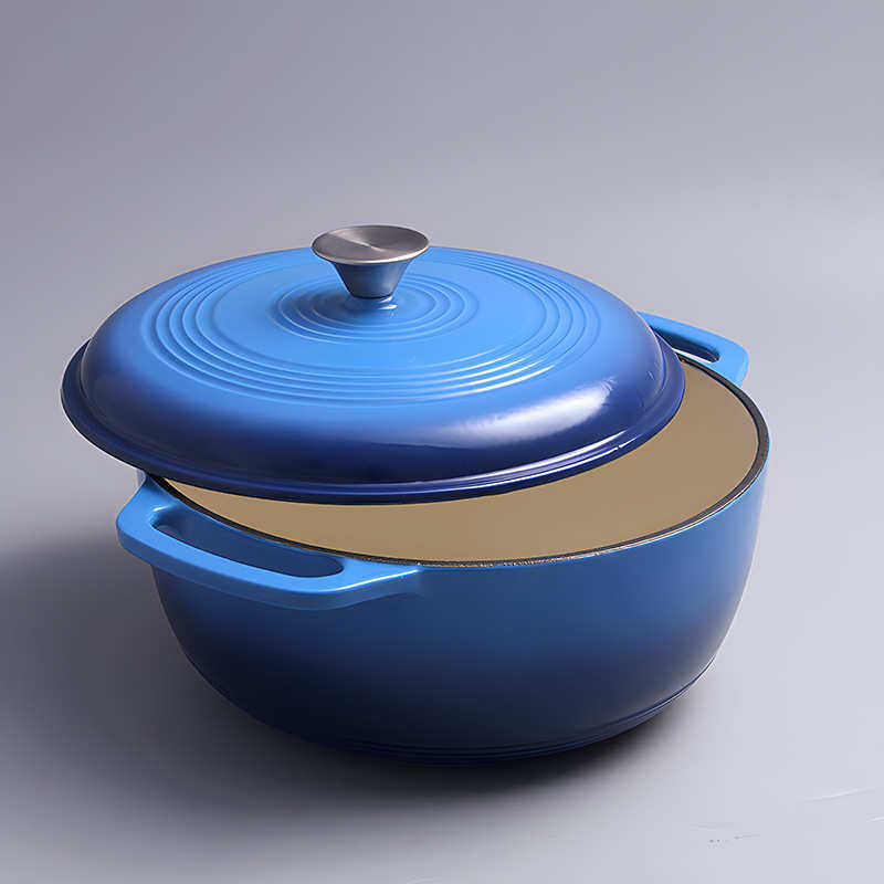 铸铁珐琅锅搪瓷汤锅加深荷兰锅蓝色红色炖锅带螺纹图案平底面包锅,厨房/烹饪用具,汤锅/汤桶/卤肉桶,淘宝优惠券,粉丝福利购,淘宝优惠卷