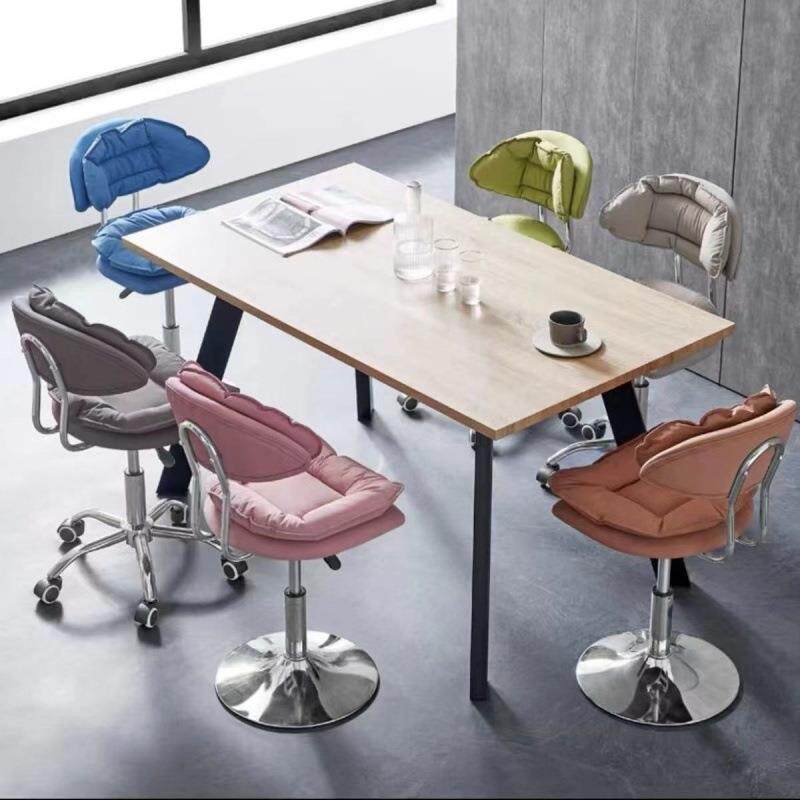 家用电脑椅美甲凳升子化妆椅办椅公椅学生VUZ降椅带轮子旋转滑轮