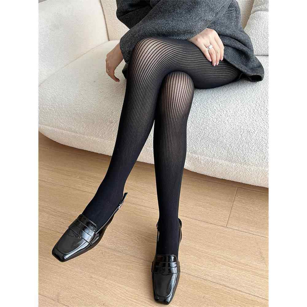 黑色打底裤袜春秋季薄款显瘦竖条纹覆古灰色JK白丝性感微透0124r,女士内衣/男士内衣/家居服,连裤袜/打底袜,淘宝优惠券,粉丝福利购,淘宝优惠卷